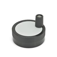GN 736.1 Control Handwheel with Scale Lug Aluminum Black Anodized